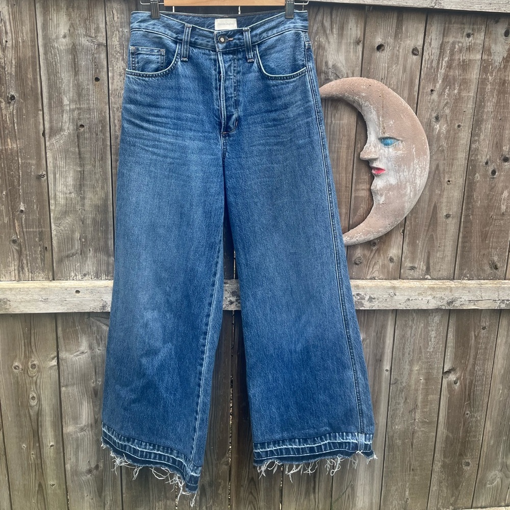 Favorite Daughter “the masha” wide leg denim longbeach style. Size 25